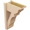 Ekena Millwork 8-in W x 16-in D x 24-in H Balboa Trad Rough Cedar Woodgrain TimberThane Outlooker, Primed Tan OUTUR080X16X24BOA04RCPR - alternate 4
